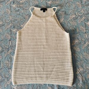 Banana Republic Cream Knit Sweater Tank